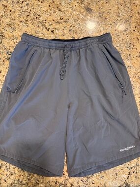 Patagonia Men's Nine Trails Athletic Hybrid Shorts with Zippered Pockets- 8in